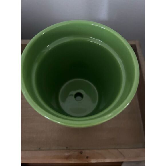 New RAE DUNN "THE END OF THE RAINBOW" Small Green Planter Pot - Picture 2 of 2